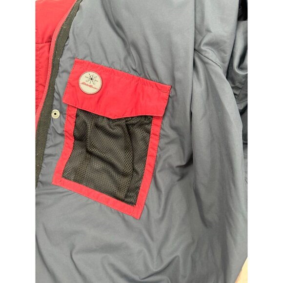 Eddie Bauer Mens Red Goose Down Puffer Coat XL Everest WeatherEdge 80th Annivers - Picture 7 of 13